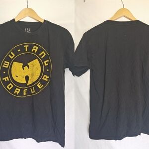 Wu-Tang Clan Shirt Forever Black Yellow Large Unisex‎ Cotton FEA Merch 2013 Band